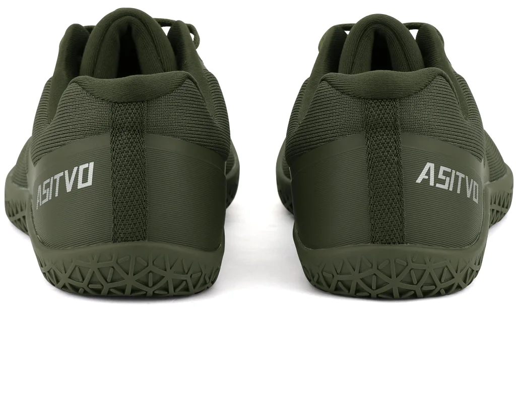 ASITVO Low-Profile Barefoot Sneaker in Army Green, view 6