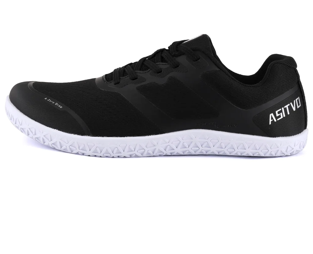 ASITVO Low-Profile Barefoot Sneaker in Black White