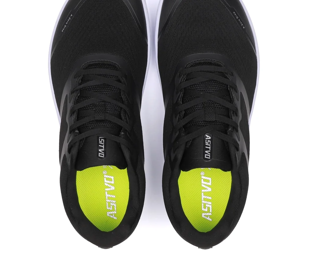 ASITVO Low-Profile Barefoot Sneaker in Black White, view 4