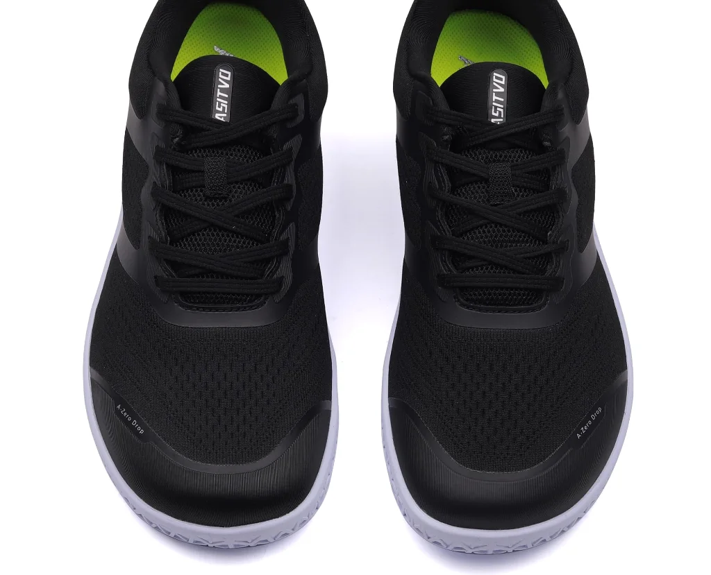 ASITVO Low-Profile Barefoot Sneaker in Black White, view 5