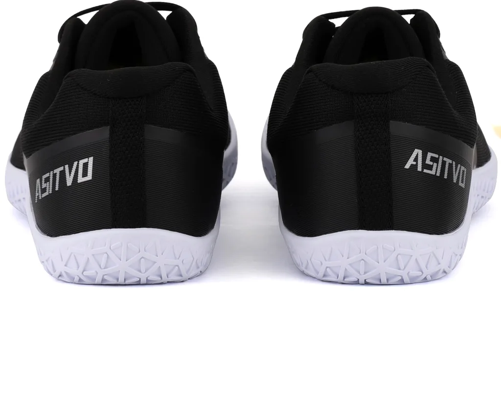 ASITVO Low-Profile Barefoot Sneaker in Black White, view 6
