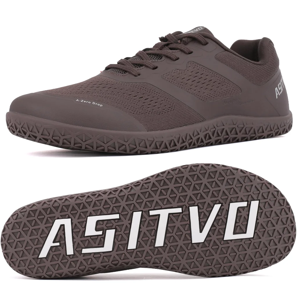 ASITVO Low-Profile Barefoot Sneaker in Dark Brown, view 2