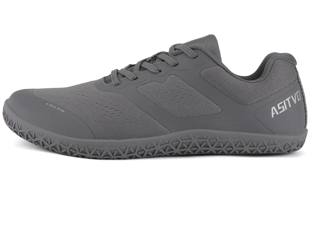 ASITVO Low-Profile Barefoot Sneaker in Dark Gray