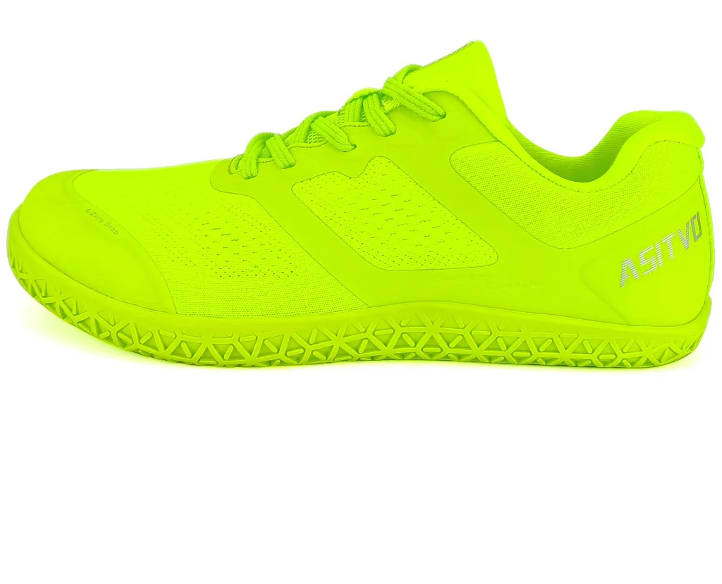 ASITVO Low-Profile Barefoot Sneaker in Fluorescent Green