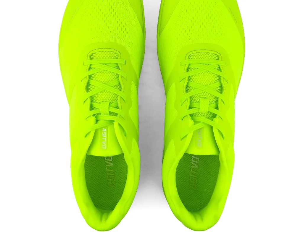 ASITVO Low-Profile Barefoot Sneaker in Fluorescent Green, view 4