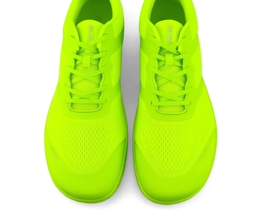 ASITVO Low-Profile Barefoot Sneaker in Fluorescent Green, view 5