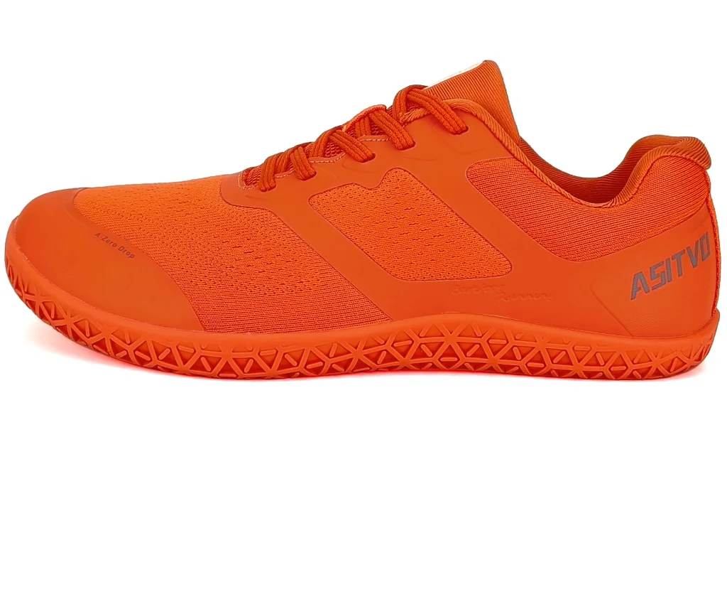 ASITVO Low-Profile Barefoot Sneaker in Fluorescent Orange