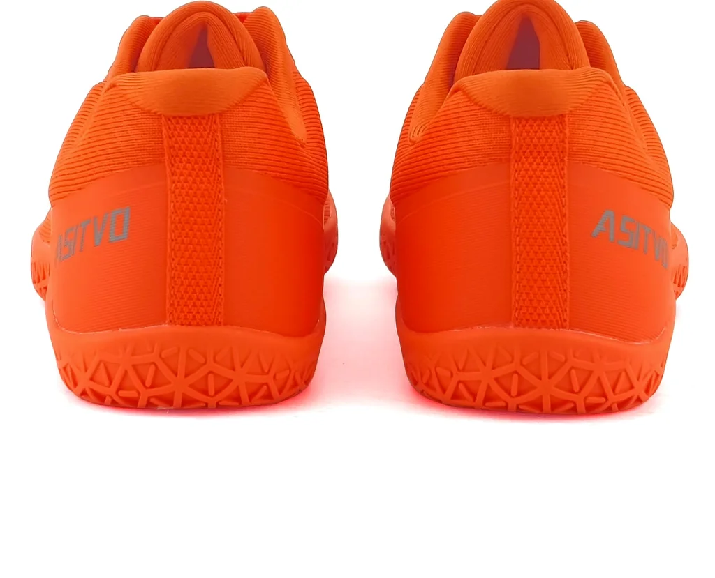 ASITVO Low-Profile Barefoot Sneaker in Fluorescent Orange, view 6