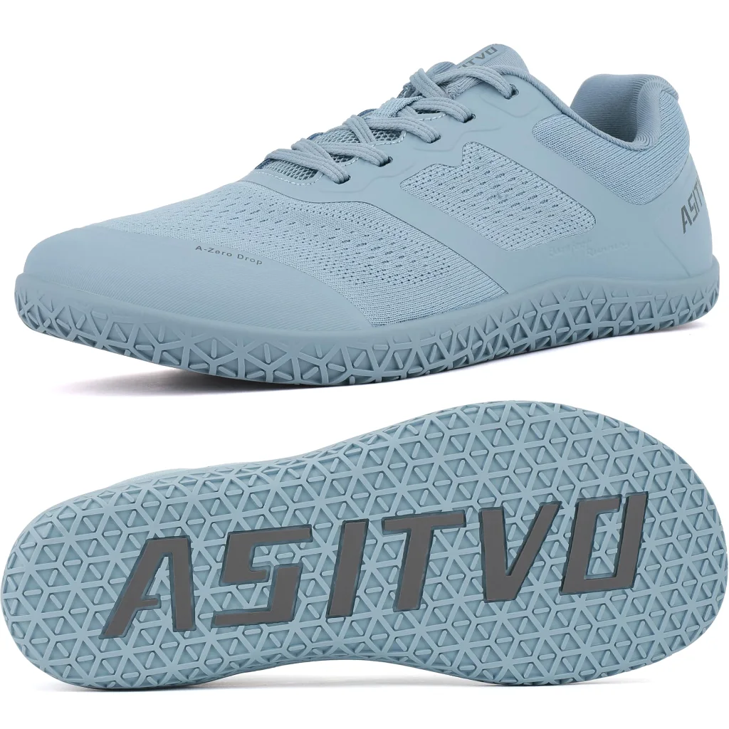 ASITVO Low-Profile Barefoot Sneaker in Gray Blue, view 2