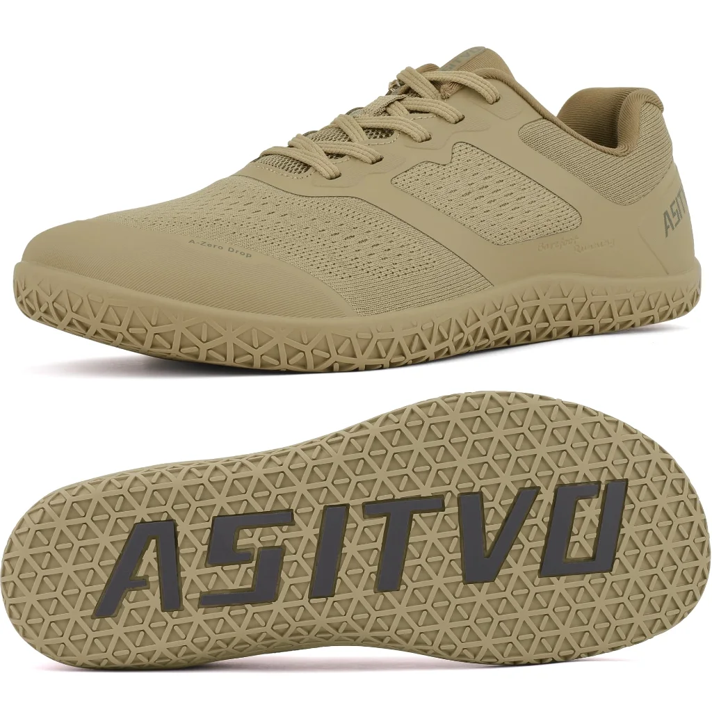 ASITVO Low-Profile Barefoot Sneaker in Light Brown, view 2