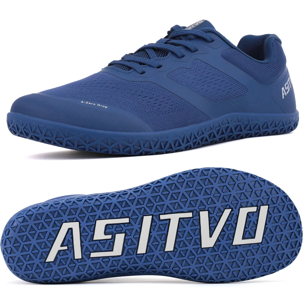 ASITVO Low-Profile Barefoot Sneaker in Navy Blue, view 2