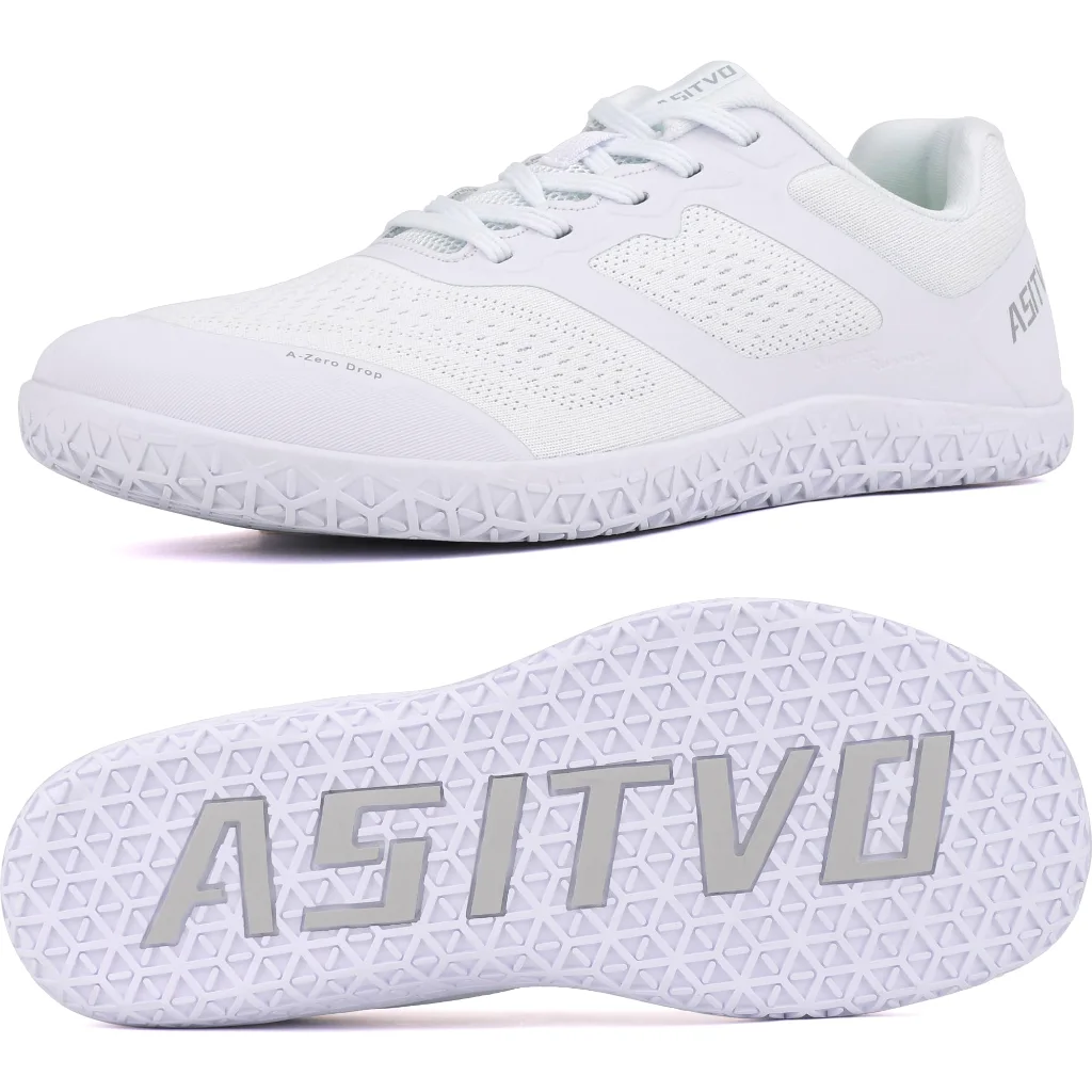 ASITVO Low-Profile Barefoot Sneaker in White, view 2