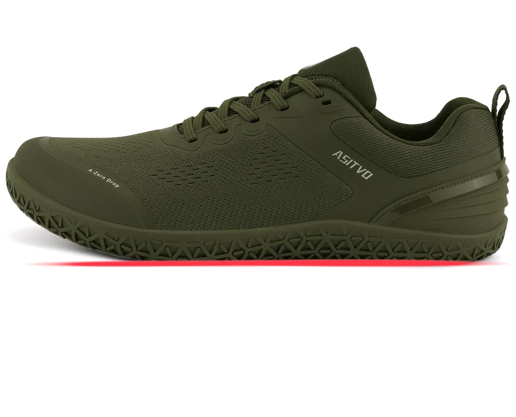 ASITVO Wide Barefoot Cross Trainer in Army Green