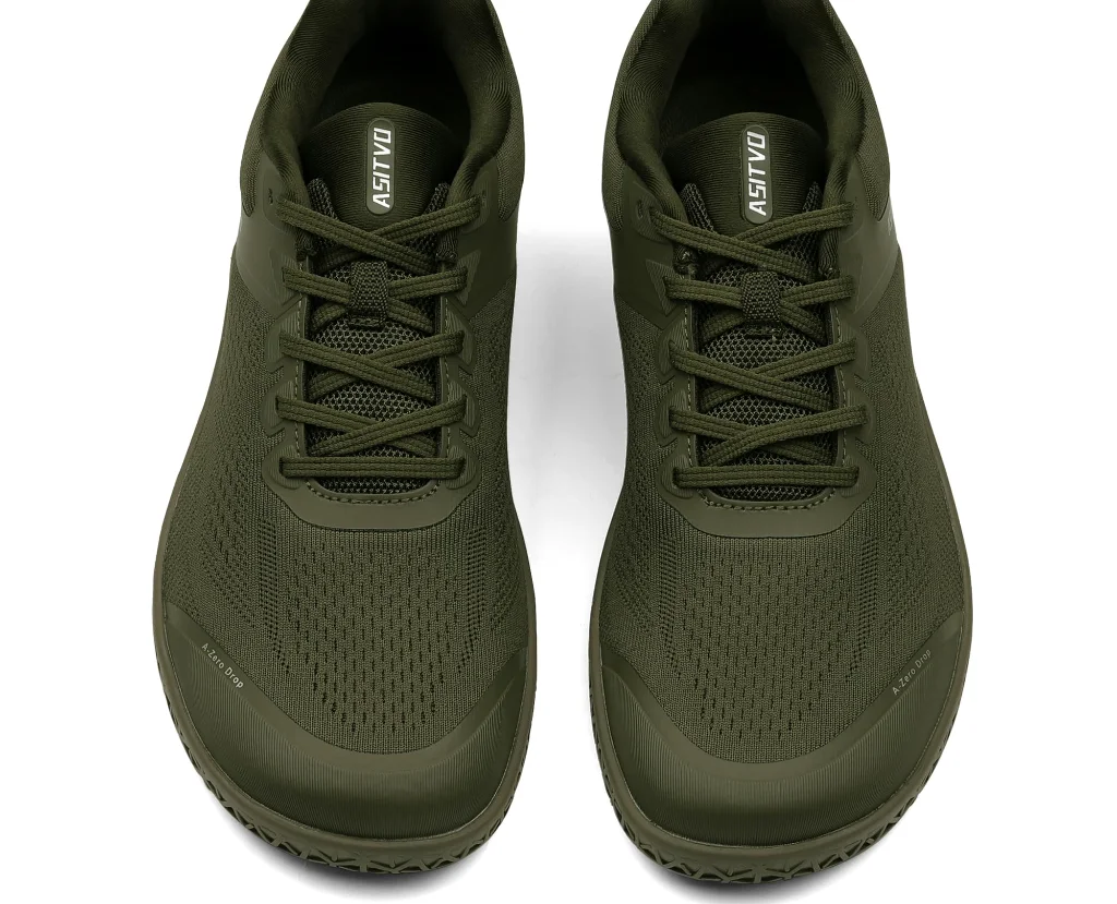 ASITVO Wide Barefoot Cross Trainer in Army Green, view 5