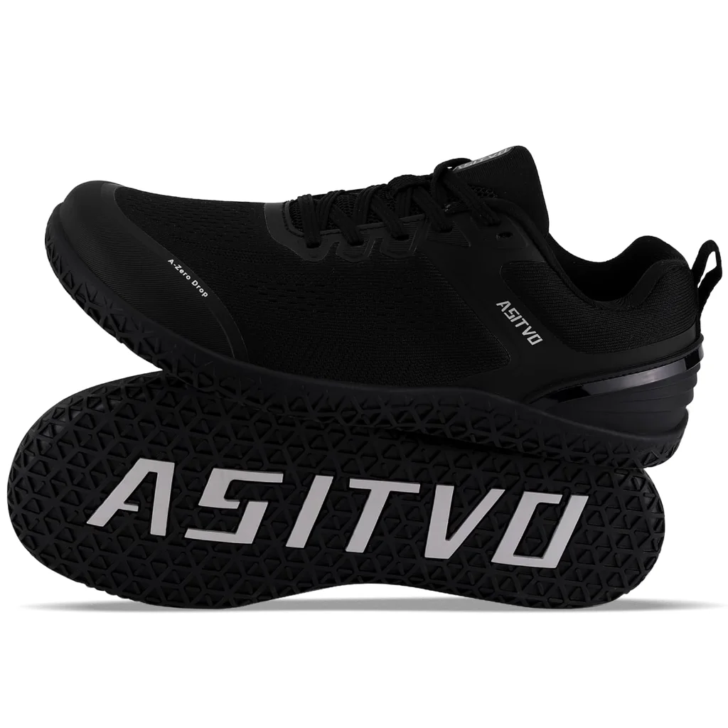ASITVO Wide Barefoot Cross Trainer in Black, view 2