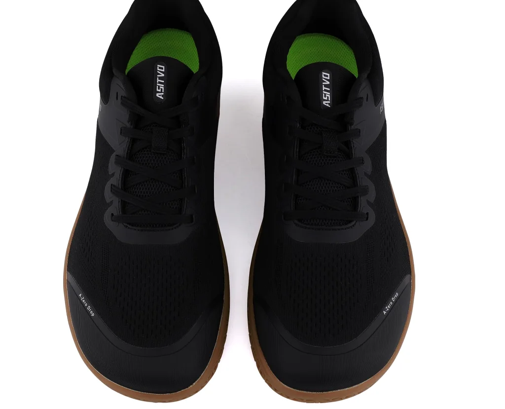 ASITVO Wide Barefoot Cross Trainer in Black / Gum Sole, view 5