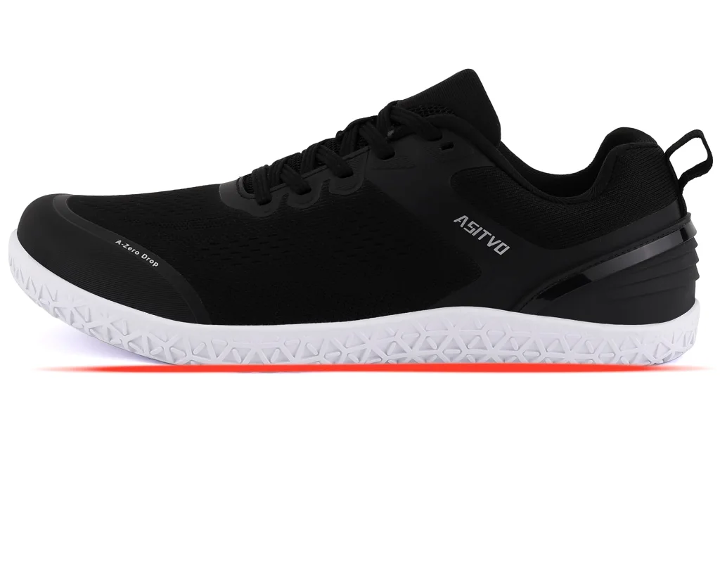 ASITVO Wide Barefoot Cross Trainer in Black White