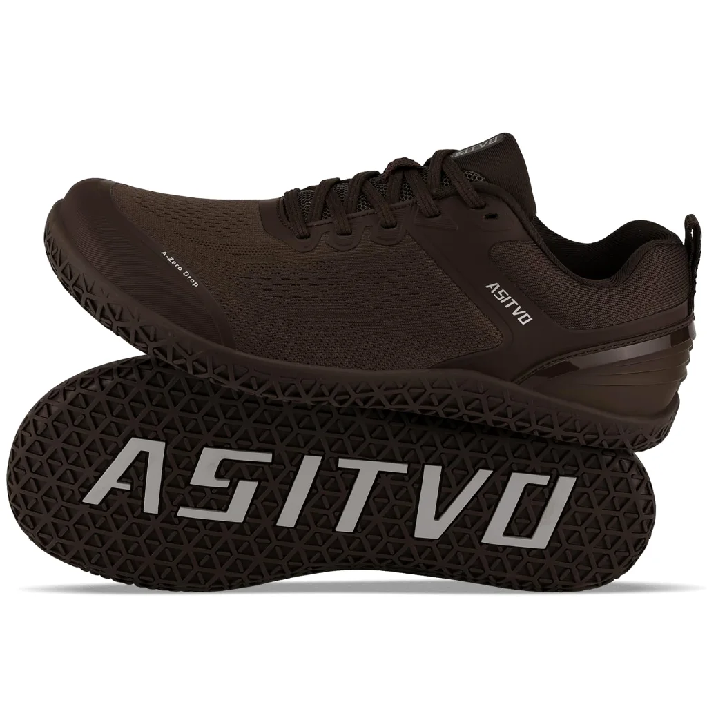 ASITVO Wide Barefoot Cross Trainer in Dark Brown, view 2