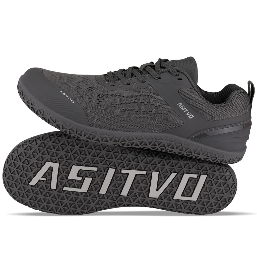 ASITVO Wide Barefoot Cross Trainer in Dark Gray, view 2