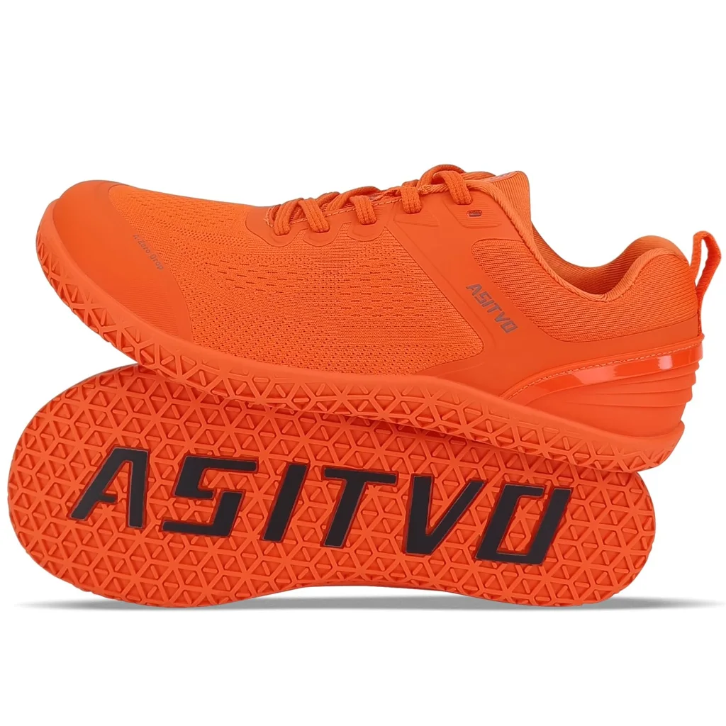 ASITVO Wide Barefoot Cross Trainer in Fluorescent Orange, view 2
