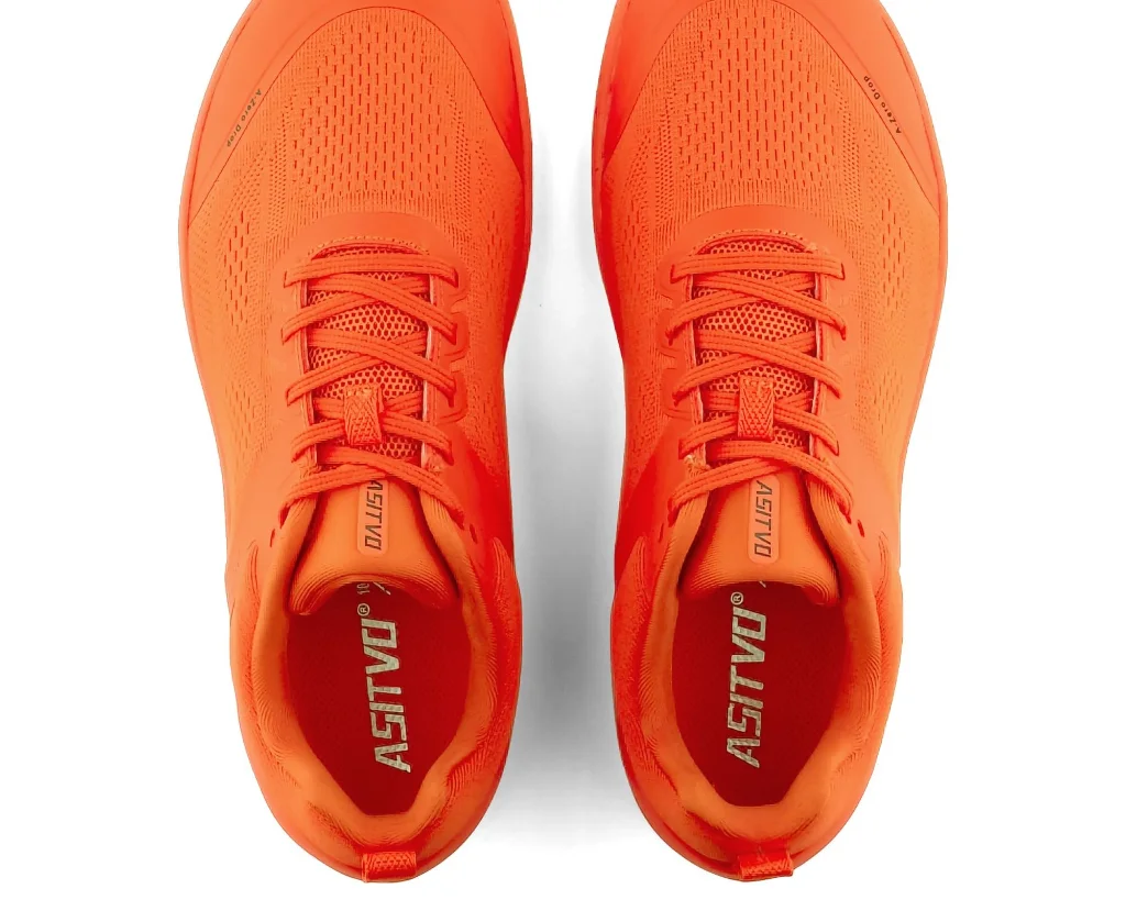 ASITVO Wide Barefoot Cross Trainer in Fluorescent Orange, view 4