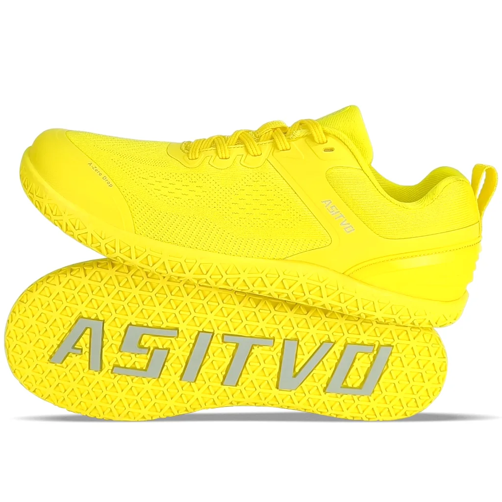 ASITVO Wide Barefoot Cross Trainer in Fluorescent Yellow, view 2