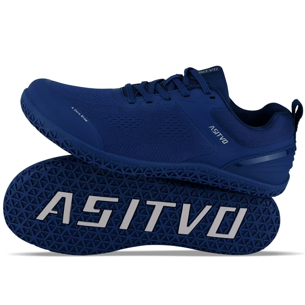 ASITVO Wide Barefoot Cross Trainer in Navy Blue, view 2