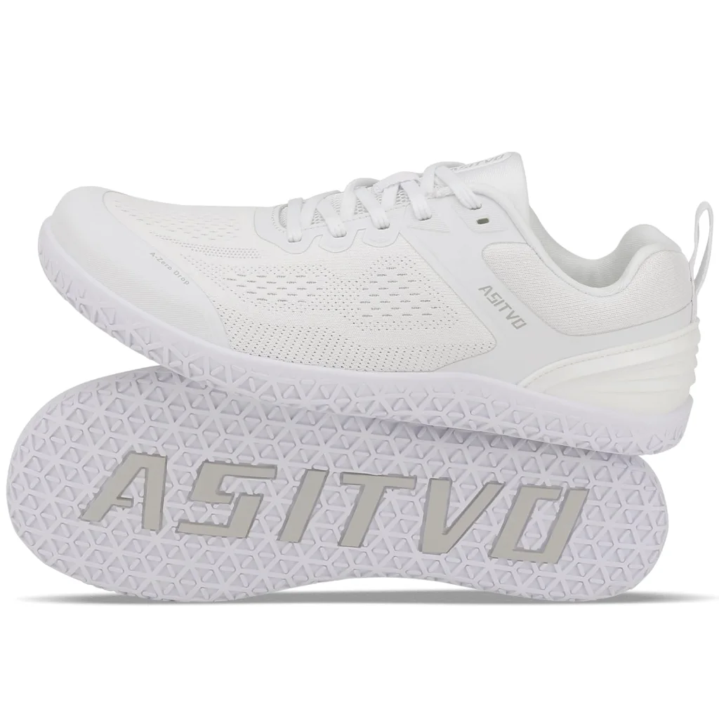 ASITVO Wide Barefoot Cross Trainer in White, view 2