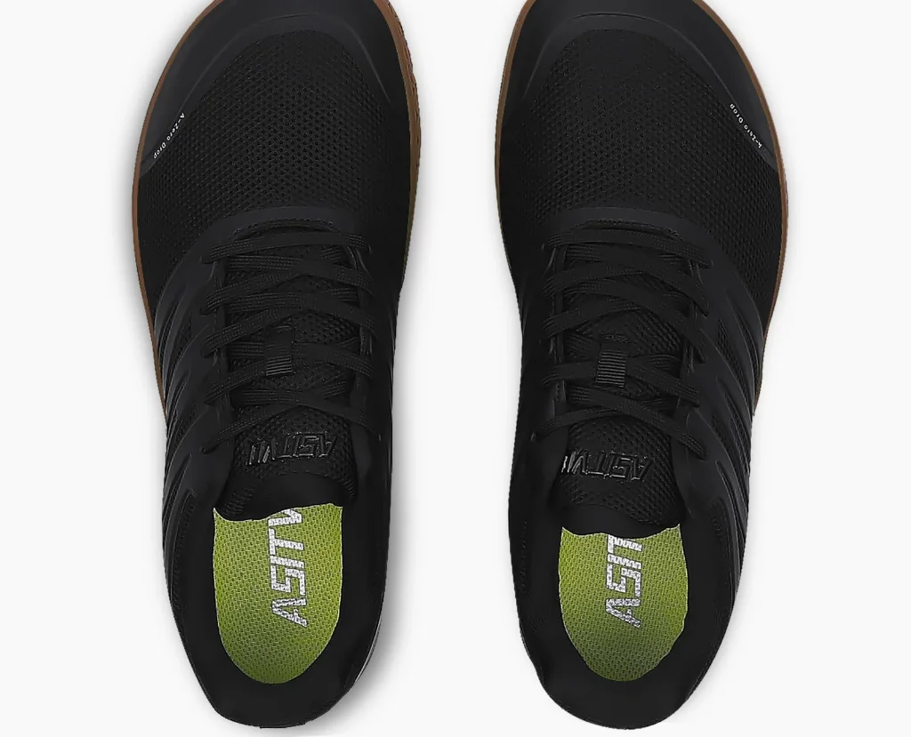 ASITVO Wide Barefoot Trainer in Black / Gum Sole, view 3
