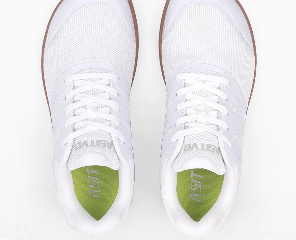 ASITVO Wide Barefoot Trainer in White / Gum Sole, view 3