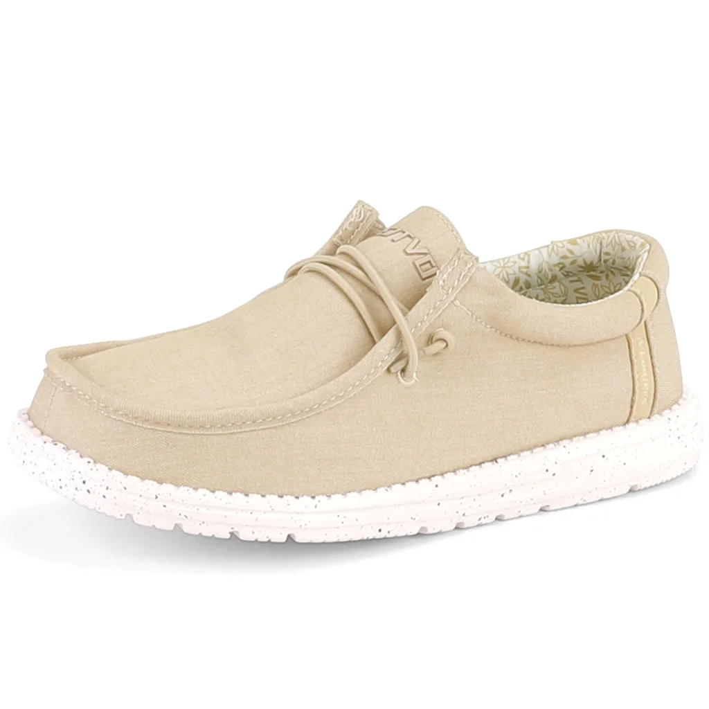 ASITVO Wide Slip-On Loafer in Apricot