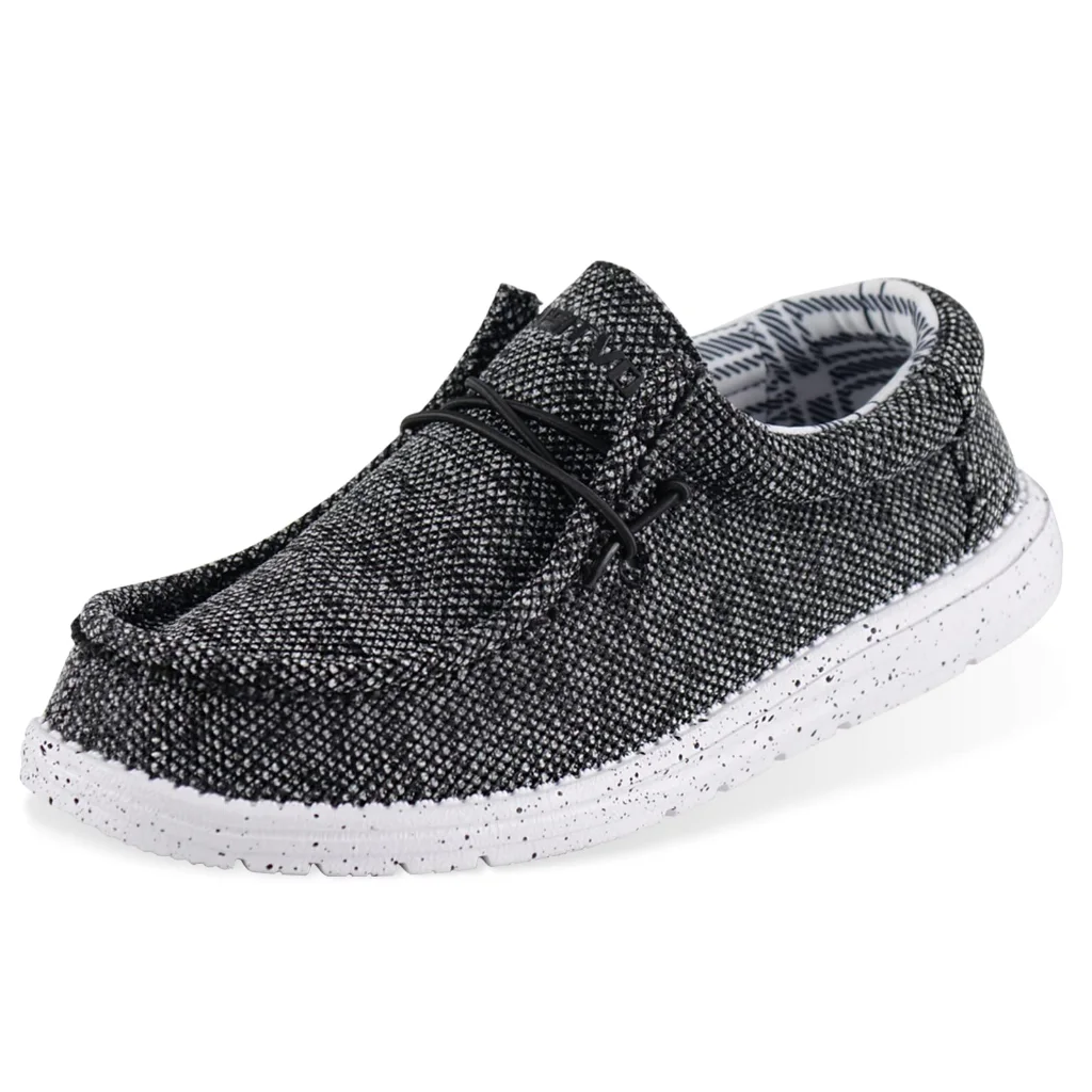 ASITVO Wide Slip-On Loafer in Black White
