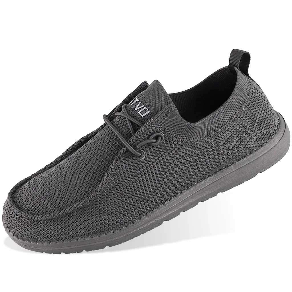 ASITVO Wide Slip-On Loafer in Dark Gray