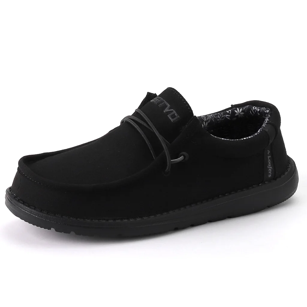 ASITVO Wide Slip-On Loafer in Dull Black