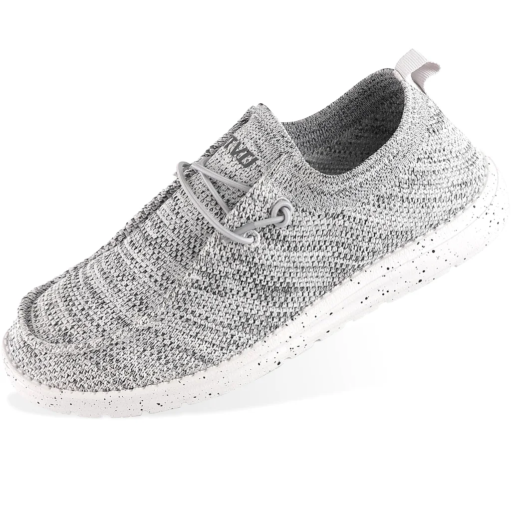 ASITVO Wide Slip-On Loafer in Light Gray