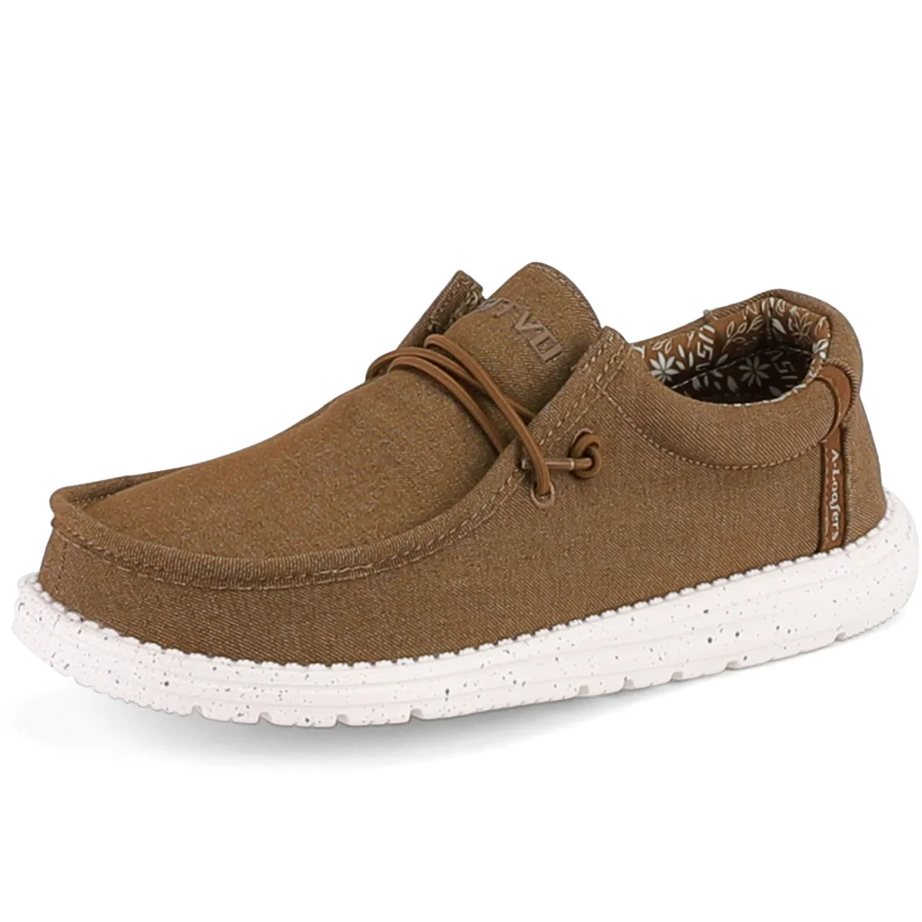 ASITVO Wide Slip-On Loafer in Tan