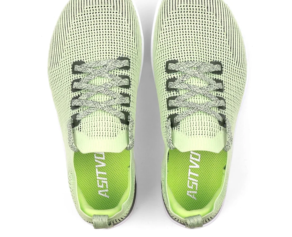 ASITVO Women’s Knit Barefoot Sneaker in Green, view 4