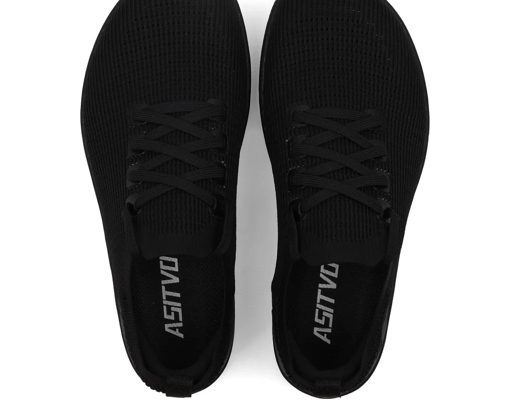 ASITVO Women’s Knit Barefoot Sneaker in Iron Black, view 4