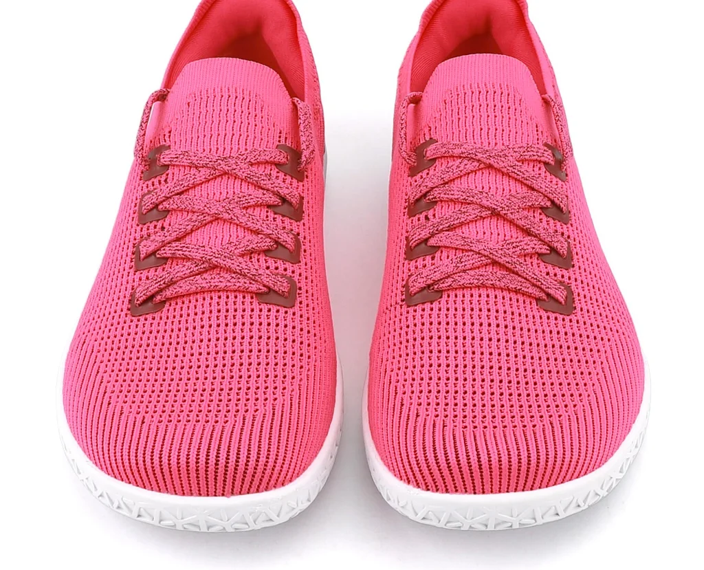 ASITVO Women’s Knit Barefoot Sneaker in Rose Red, view 5
