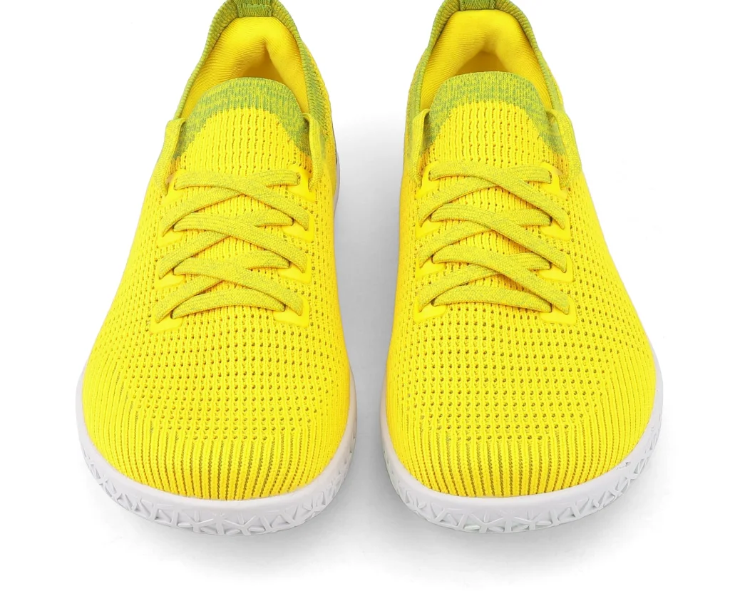 ASITVO Women’s Knit Barefoot Sneaker in Yellow Green, view 5